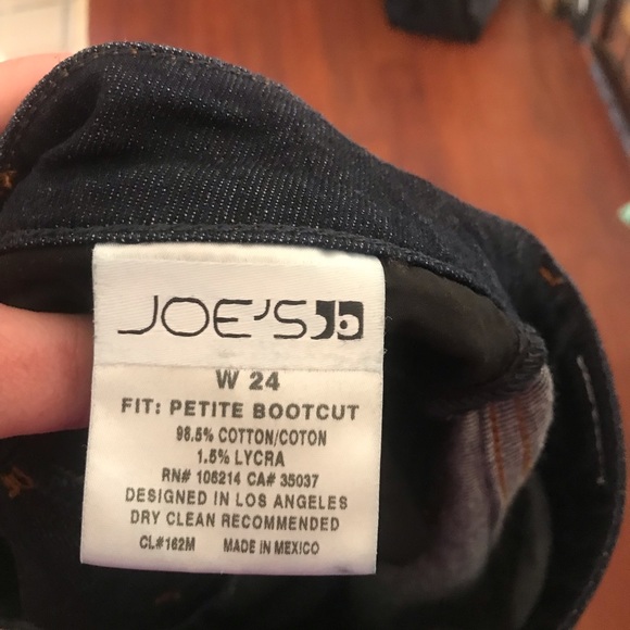 Joe’s jeans dark wash petite bootcut jeans women’s 24 (30” waist) - Picture 5 of 5